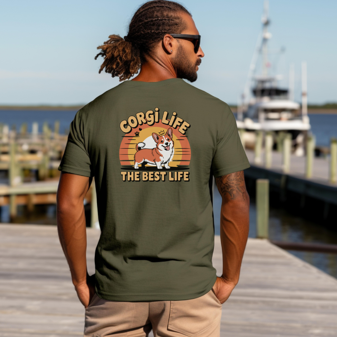 Corgi Life Graphic T-Shirt