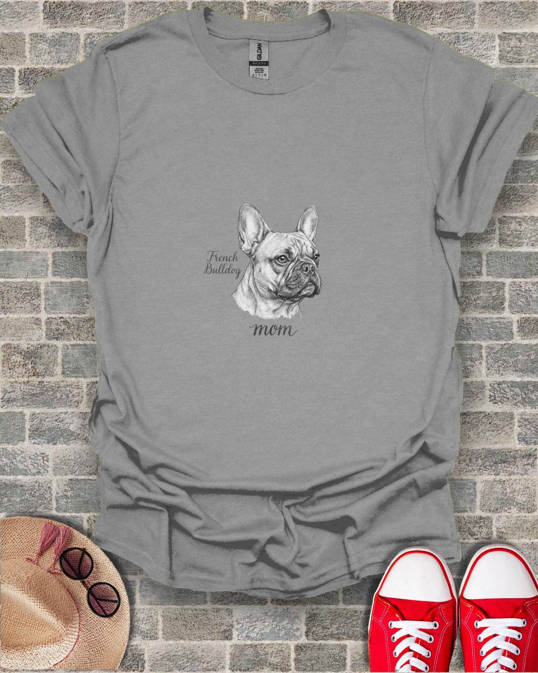 French Bulldog Mom Graphic Tee for Dog Lovers