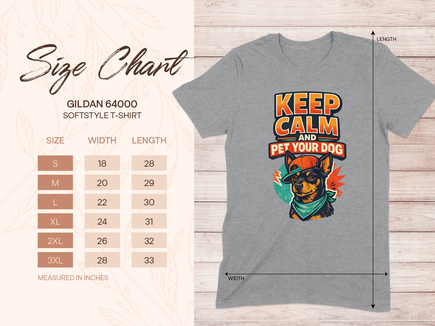 Keep Calm And Pet Your Dog Graphic T-Shirt