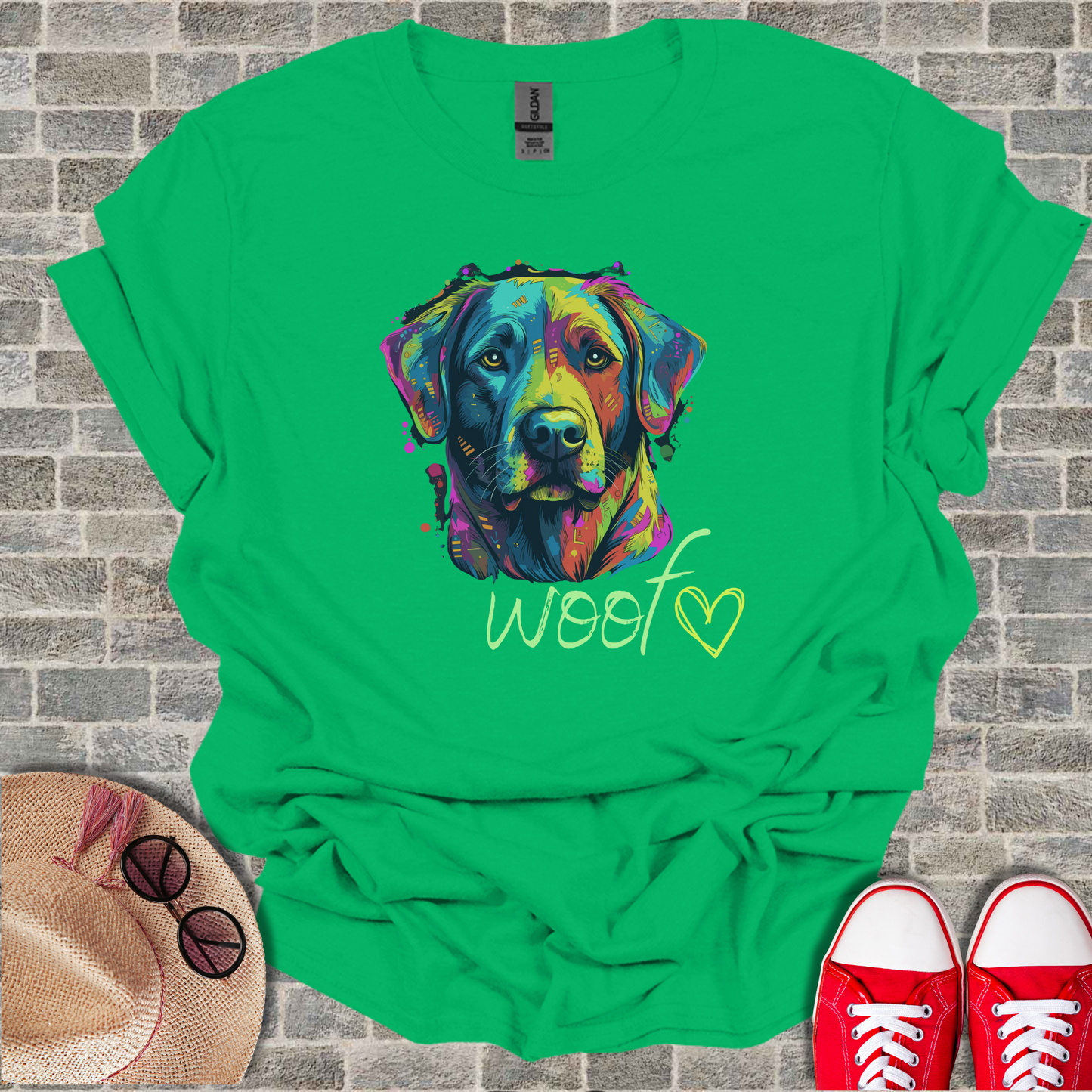 Woof design Unisex Softstyle T-Shirt