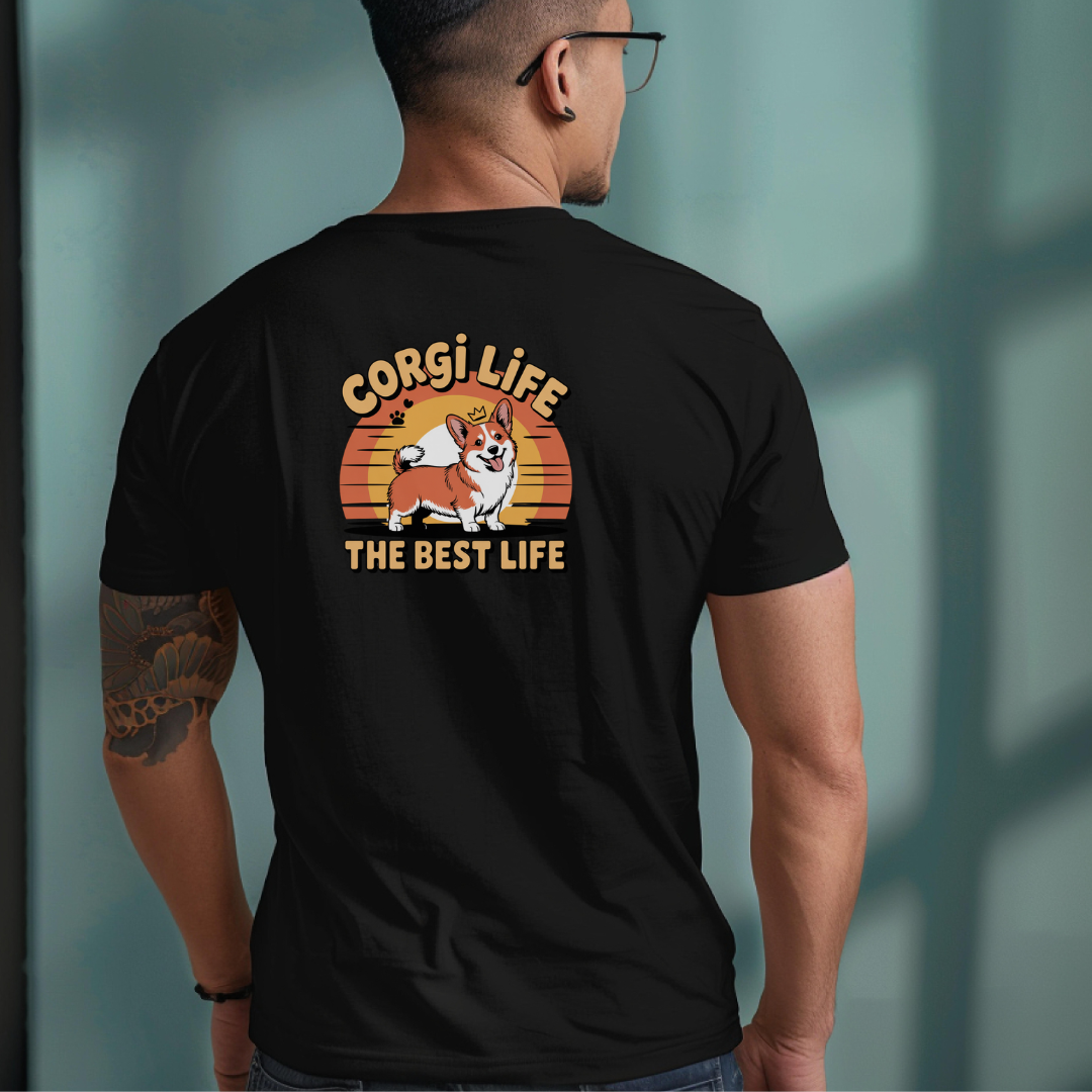 Corgi Life Graphic T-Shirt