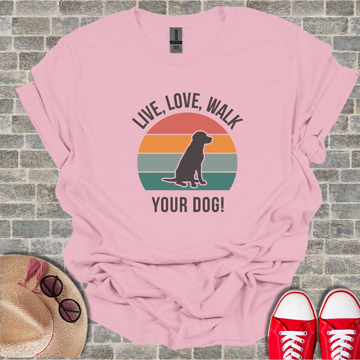 Live, Love, Walk Your Dog T-Shirt2