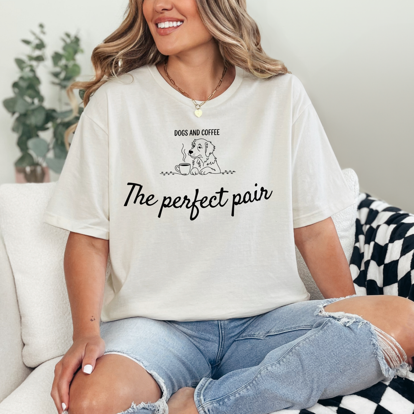 Dogs And Coffee The Perfect Pair T-Shirt