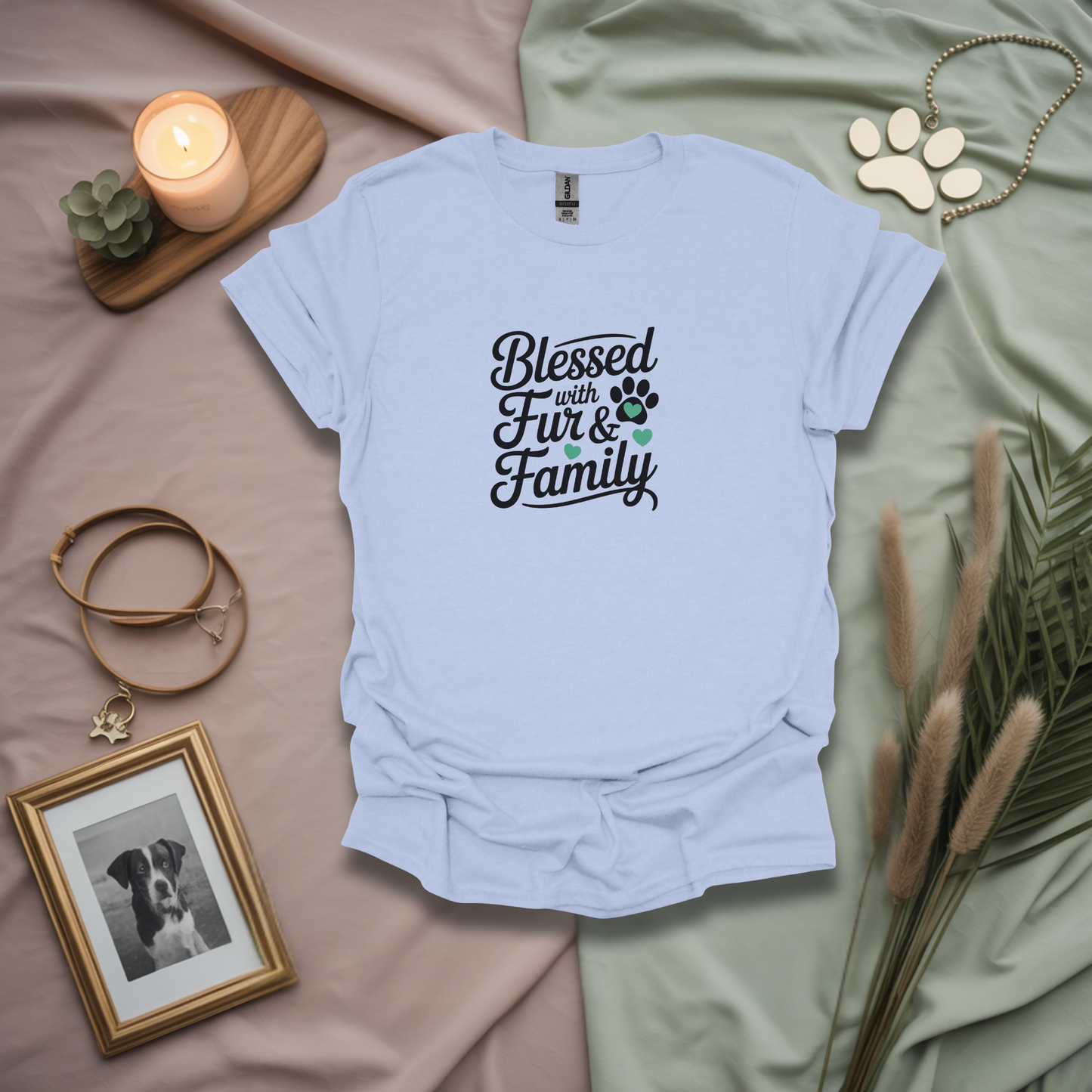 Blessed With Fur And Family Unisex T-Shirt