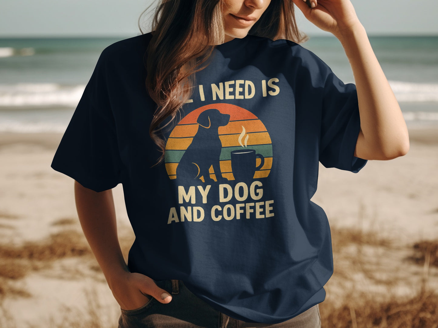 All I Need Is My Dog and Coffee Graphic T-Shirt product