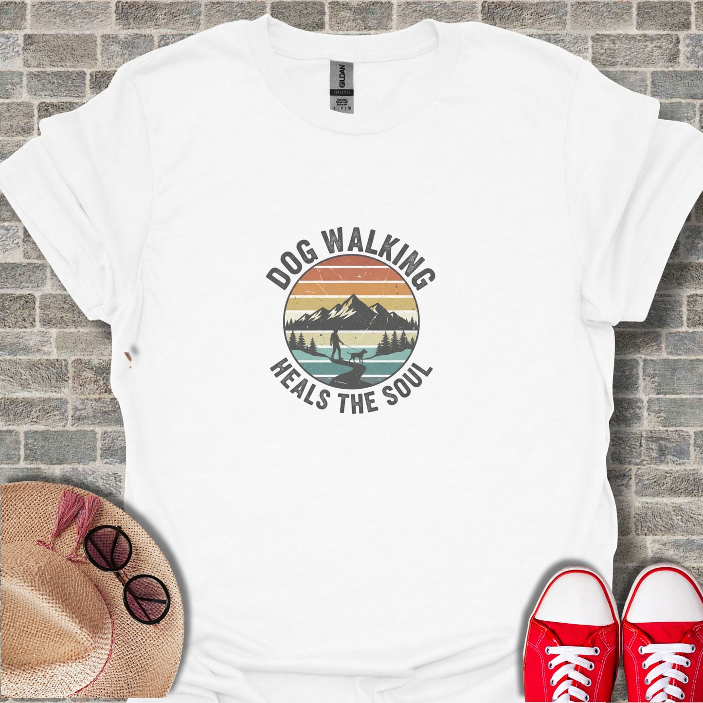 Dog Walking Heals The Soul Casual T-Shirt