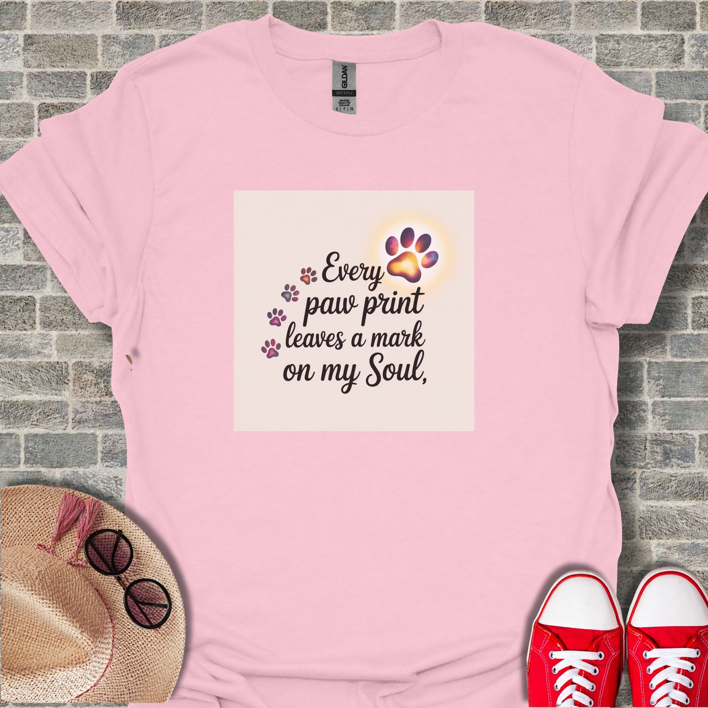 Every Paw Print Leaves a Mark on My Soul T-shirt