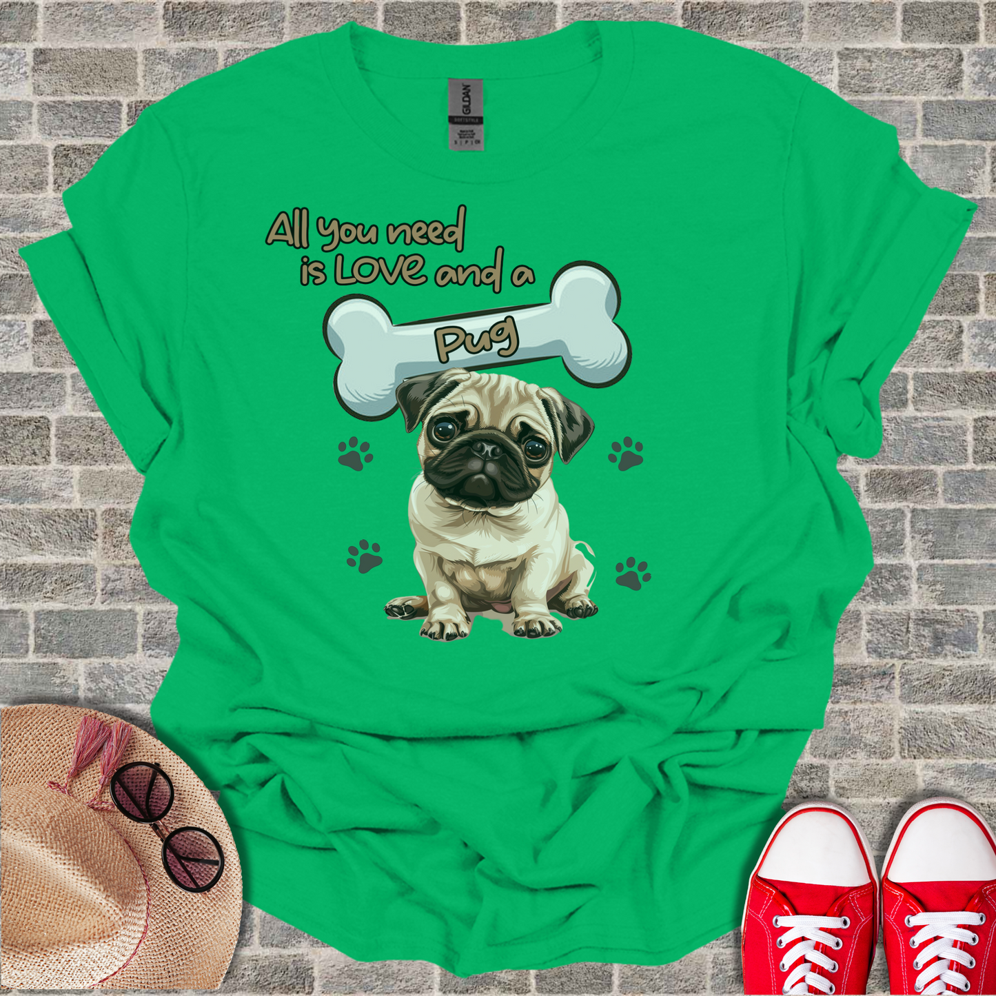 All You Need Is Love And A Pug T-Shirt
