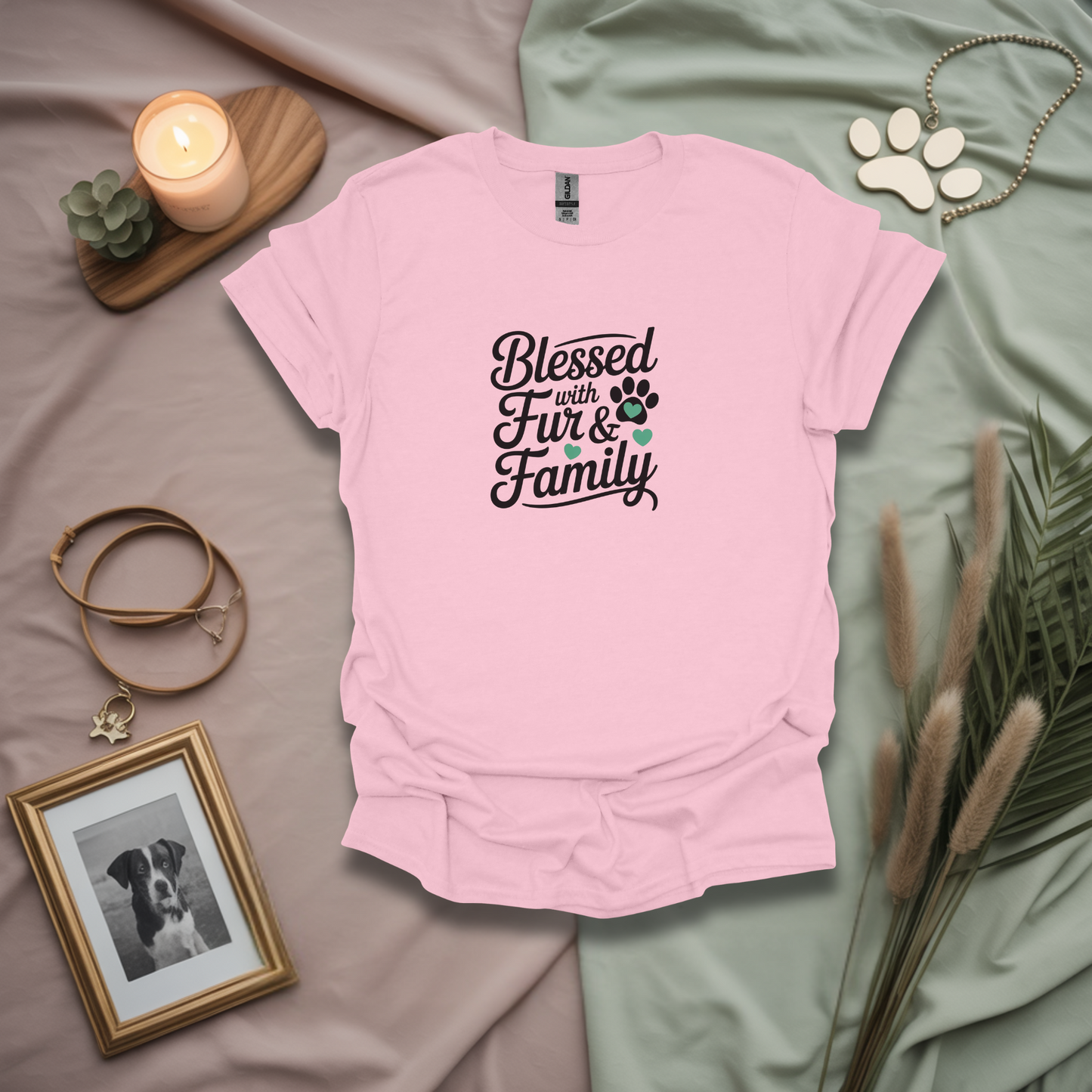Blessed With Fur And Family Unisex T-Shirt