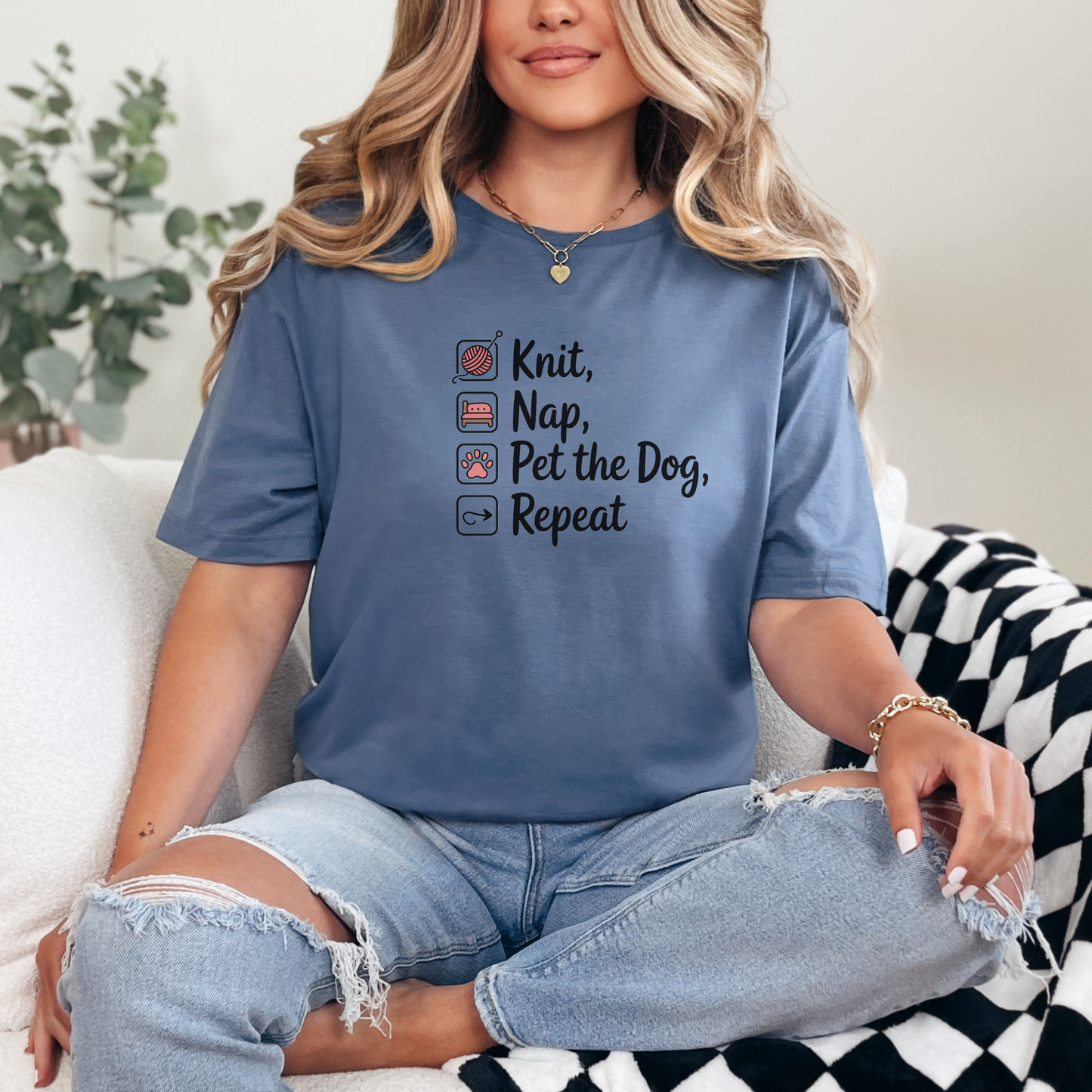 Knit Nap Pet the Dog Unisex T-Shirt