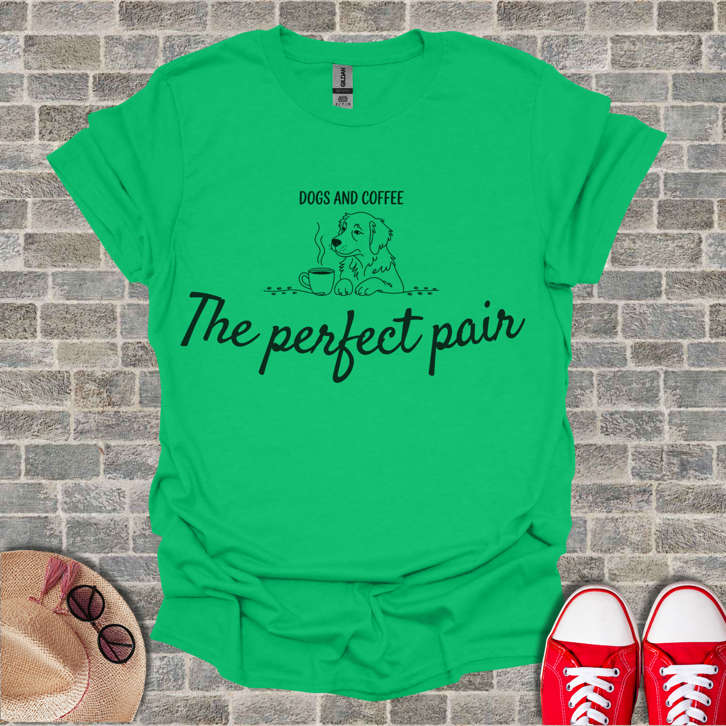 Dogs And Coffee The Perfect Pair T-Shirt