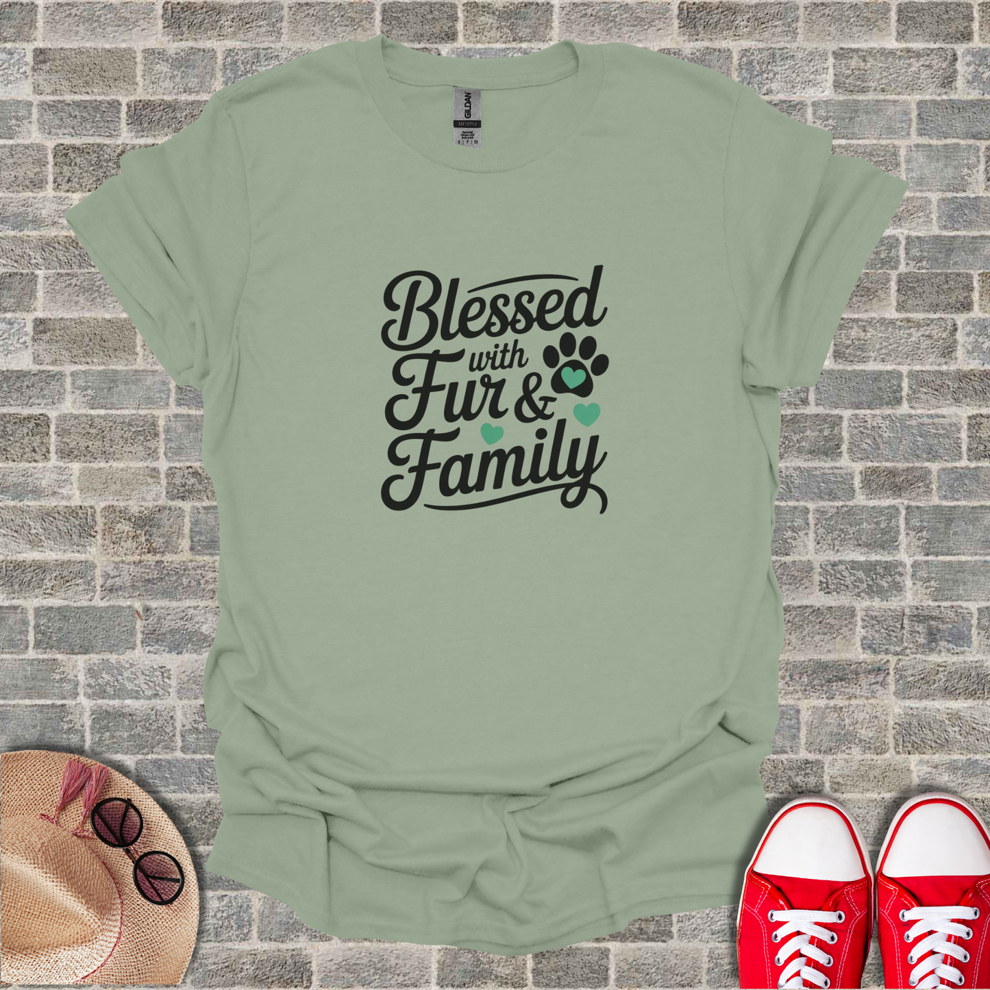 Blessed With Fur And Family Unisex T-Shirt