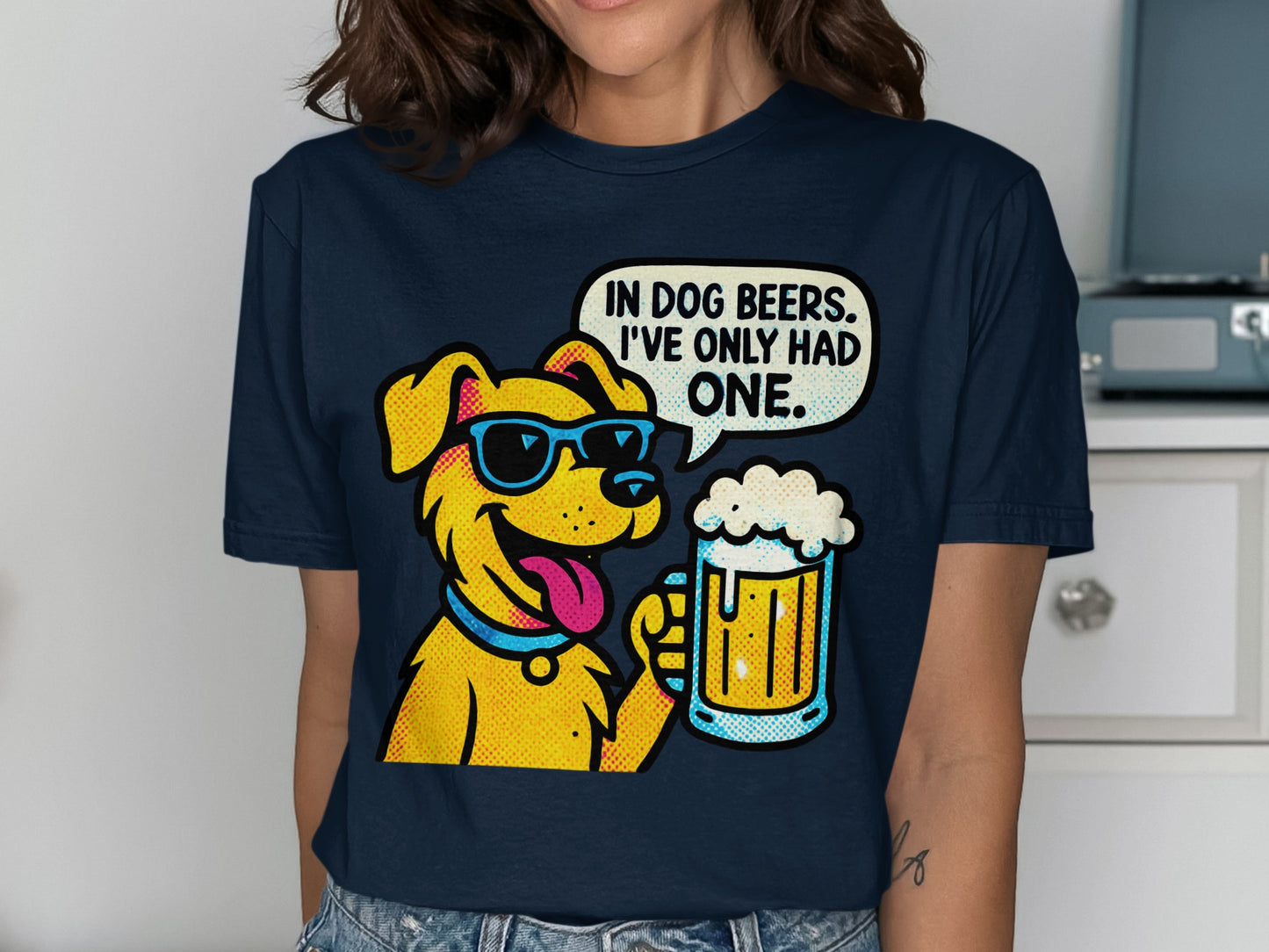 Funny Dog Beers Graphic Tee For Beer Lovers product type