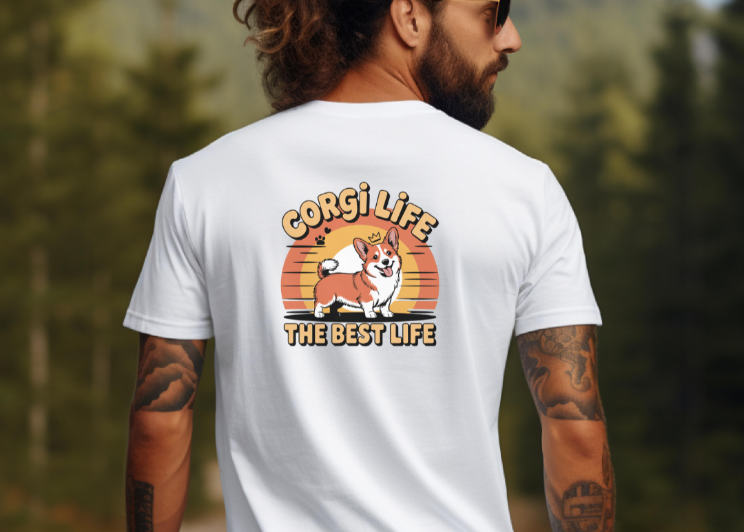 Corgi Life Graphic T-Shirt