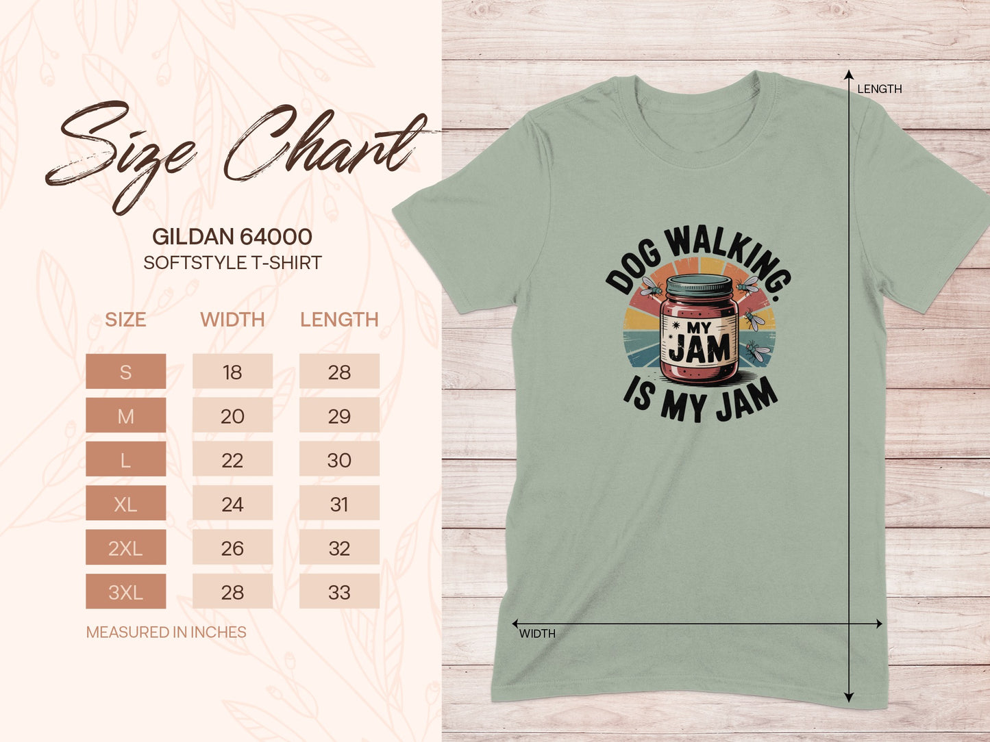 Dog Walking Is My Jam Graphic Tee Shirt