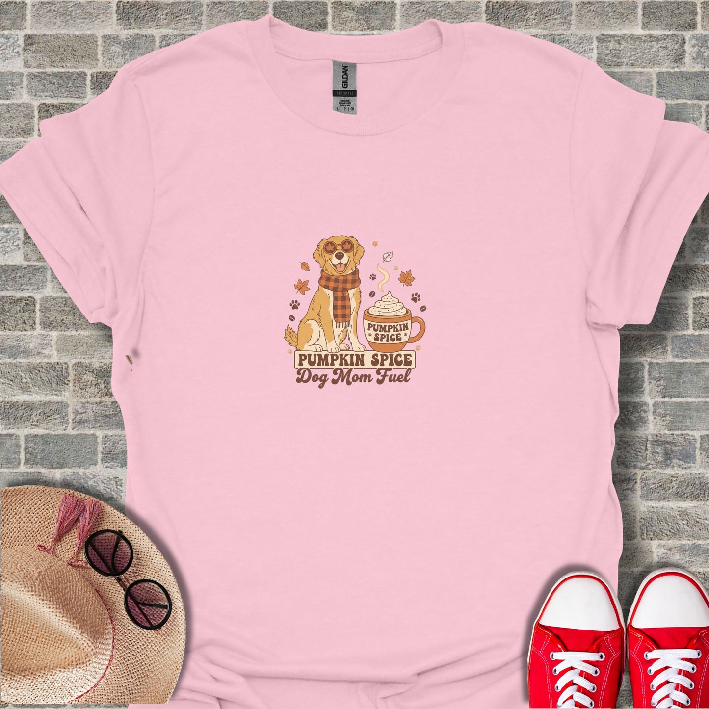 Pumpkin Spice Dog Mom Fuel Graphic Tee Product