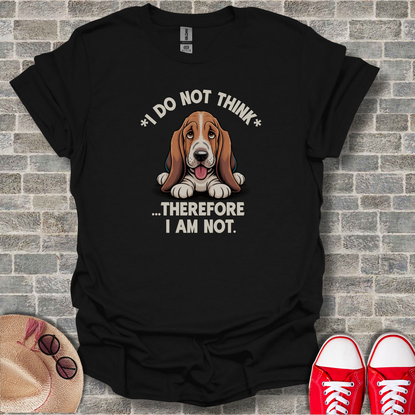 Bassett Hound with funny saying