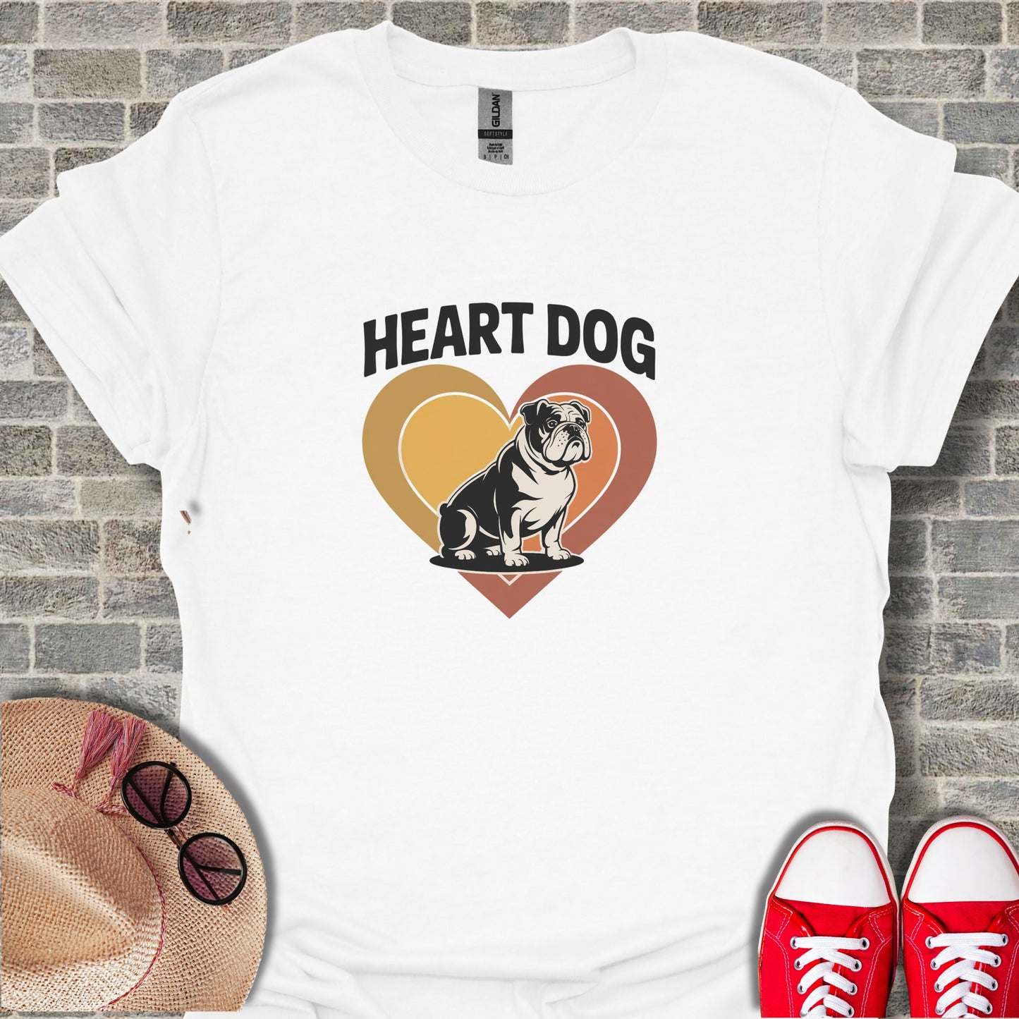 Heart Dog Graphic Tee for Pet Lovers Shirt