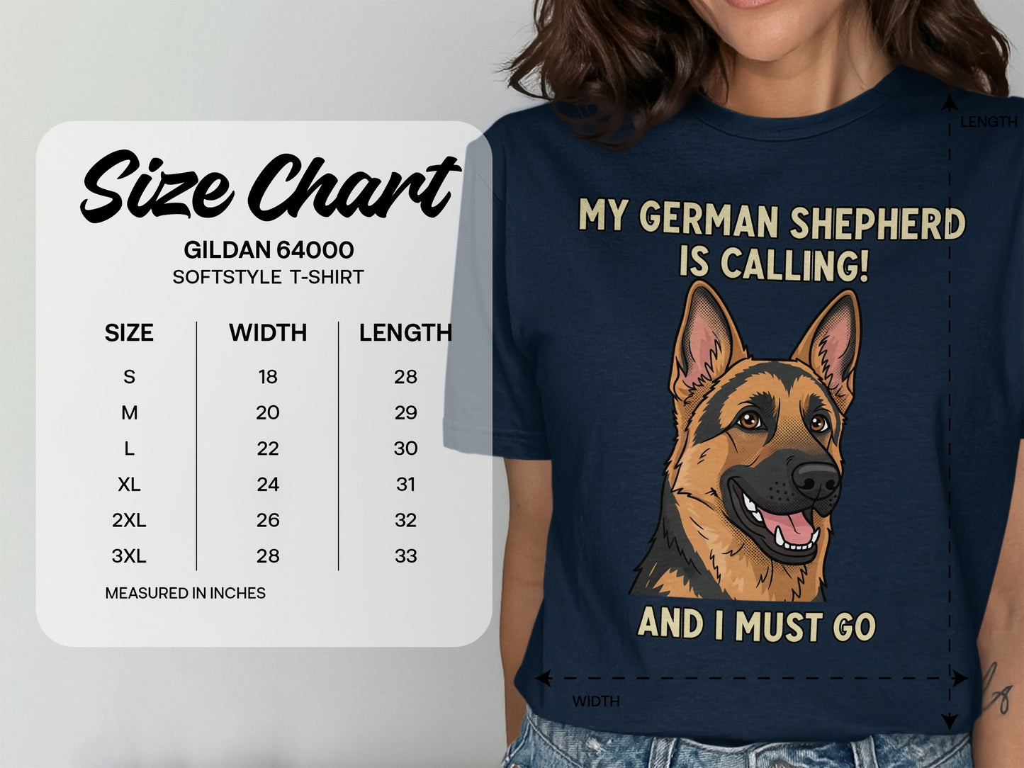 My German Shepherd Is Calling and I Must Go T-shirt