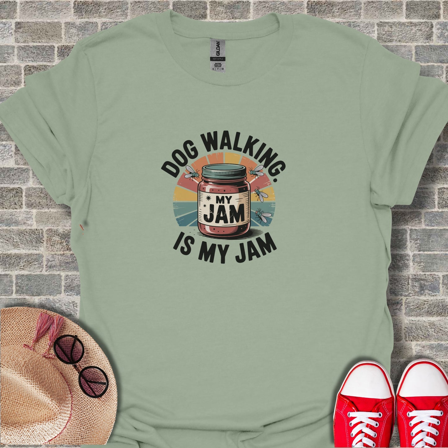Dog Walking Is My Jam Graphic Tee