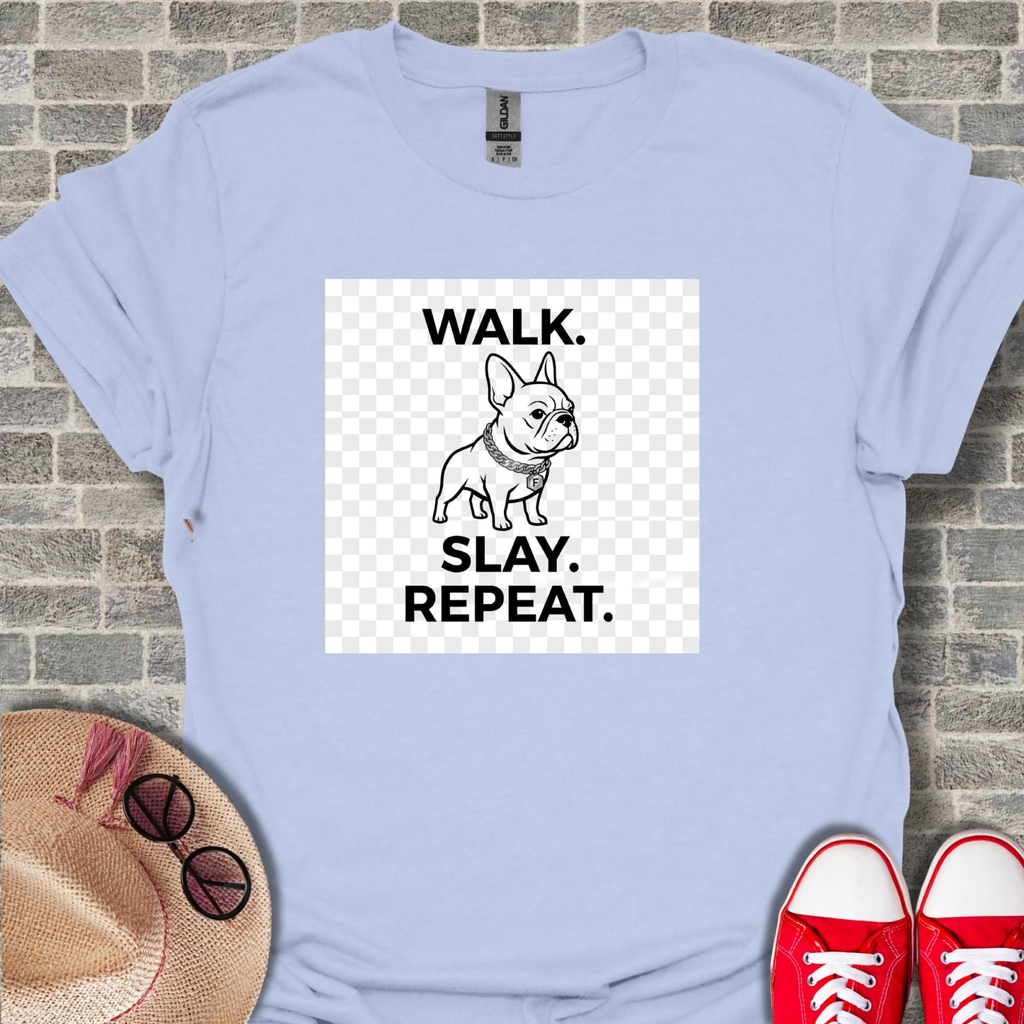 Walk Slay Repeat Graphic T-Shirt Design