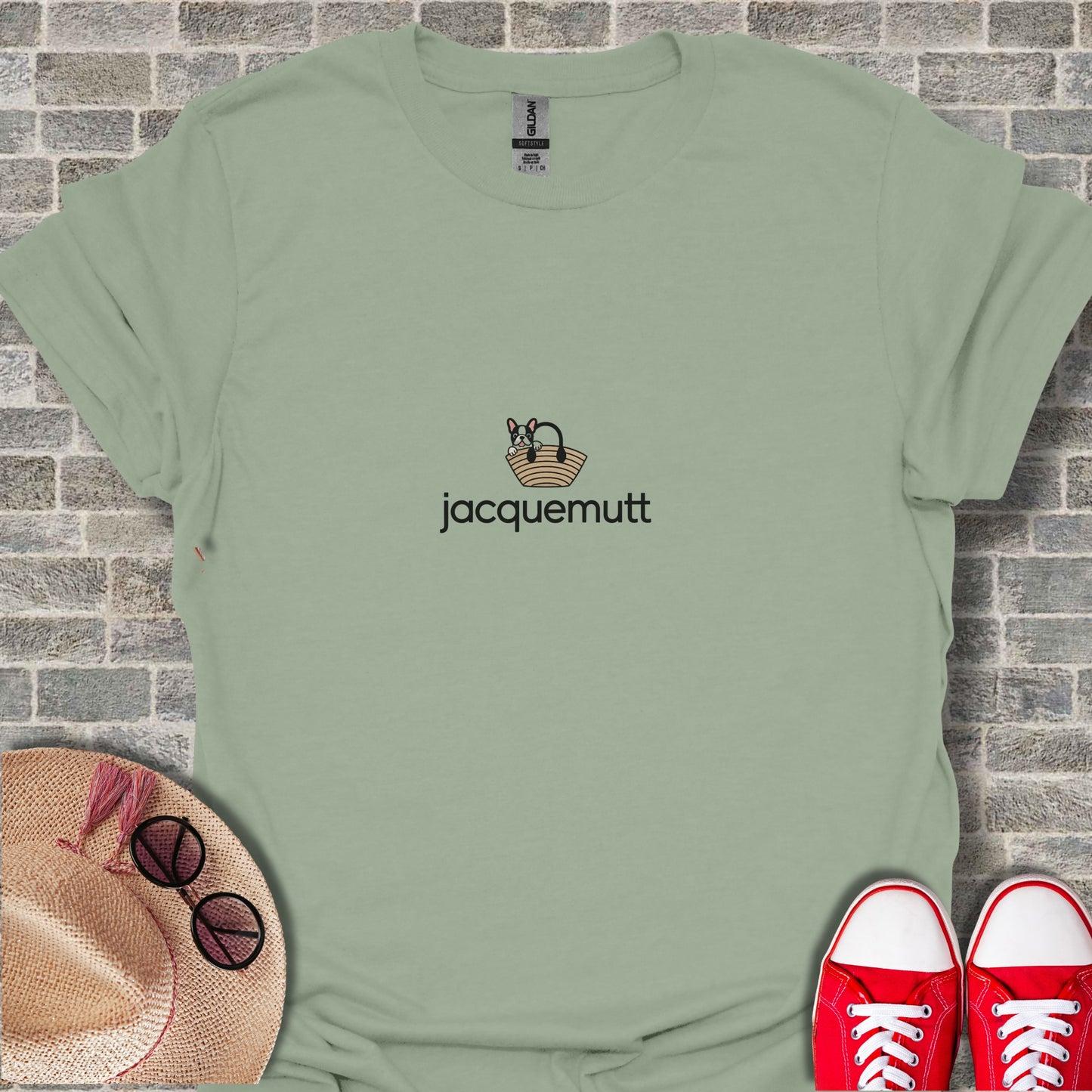 Jacquemutt Dog Lover Graphic Tee Casual T-Shirt