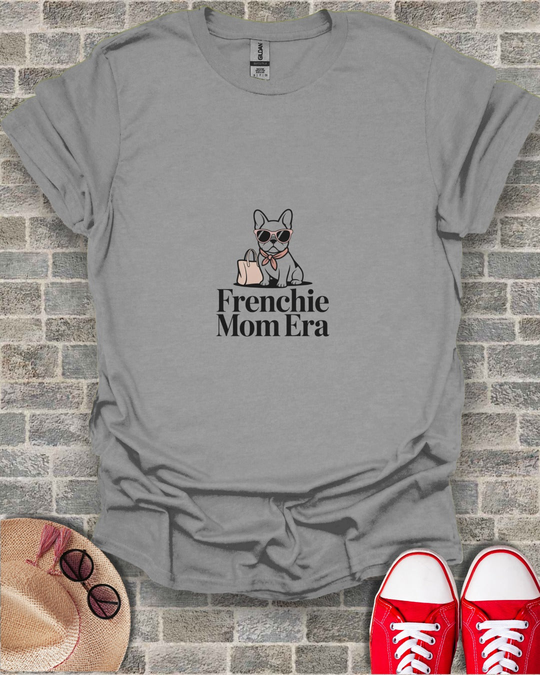 Frenchie Mom Era Graphic T-Shirt Fun Pet Lover Tee
