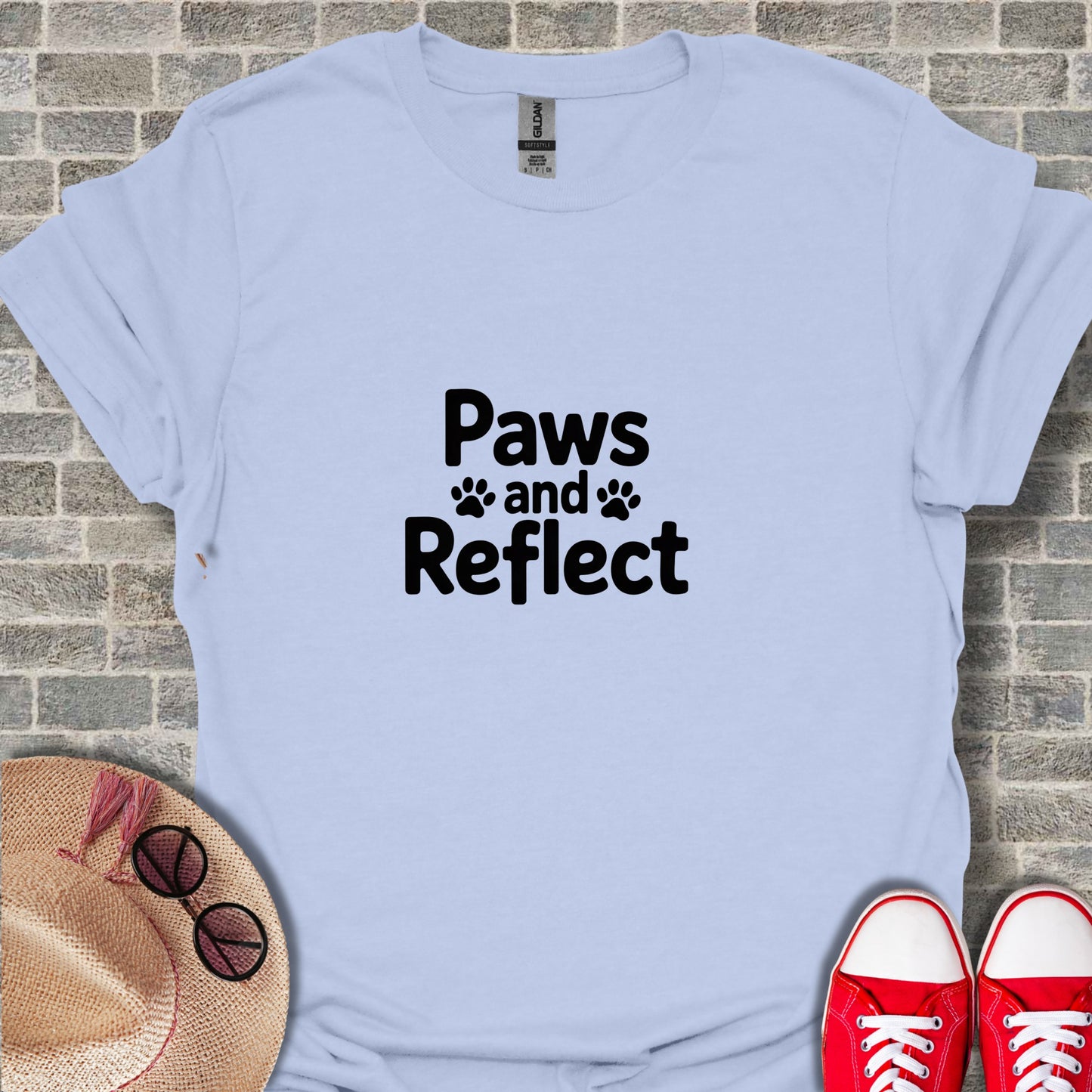 Paws and Reflect Graphic T-Shirt for Pet Lovers