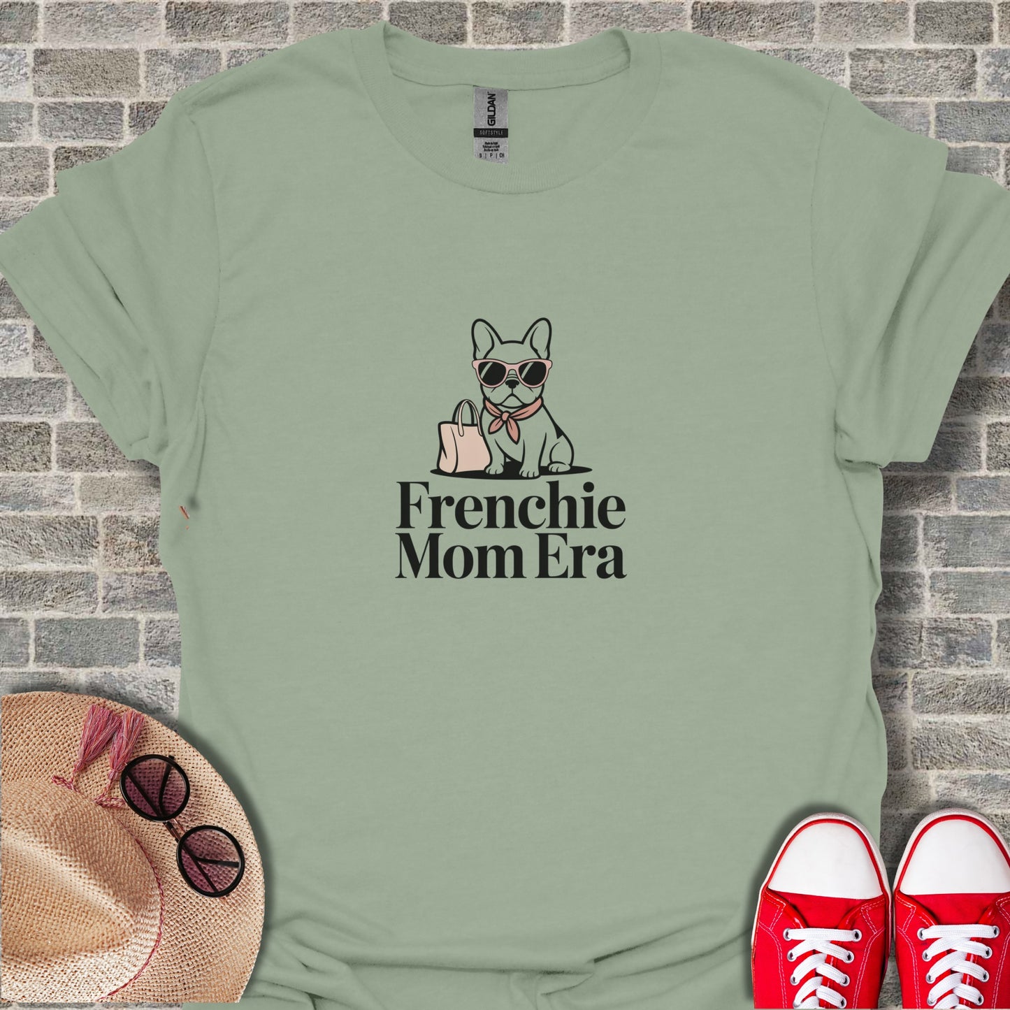 Frenchie Mom Era Cute Dog Graphic T-Shirt Product