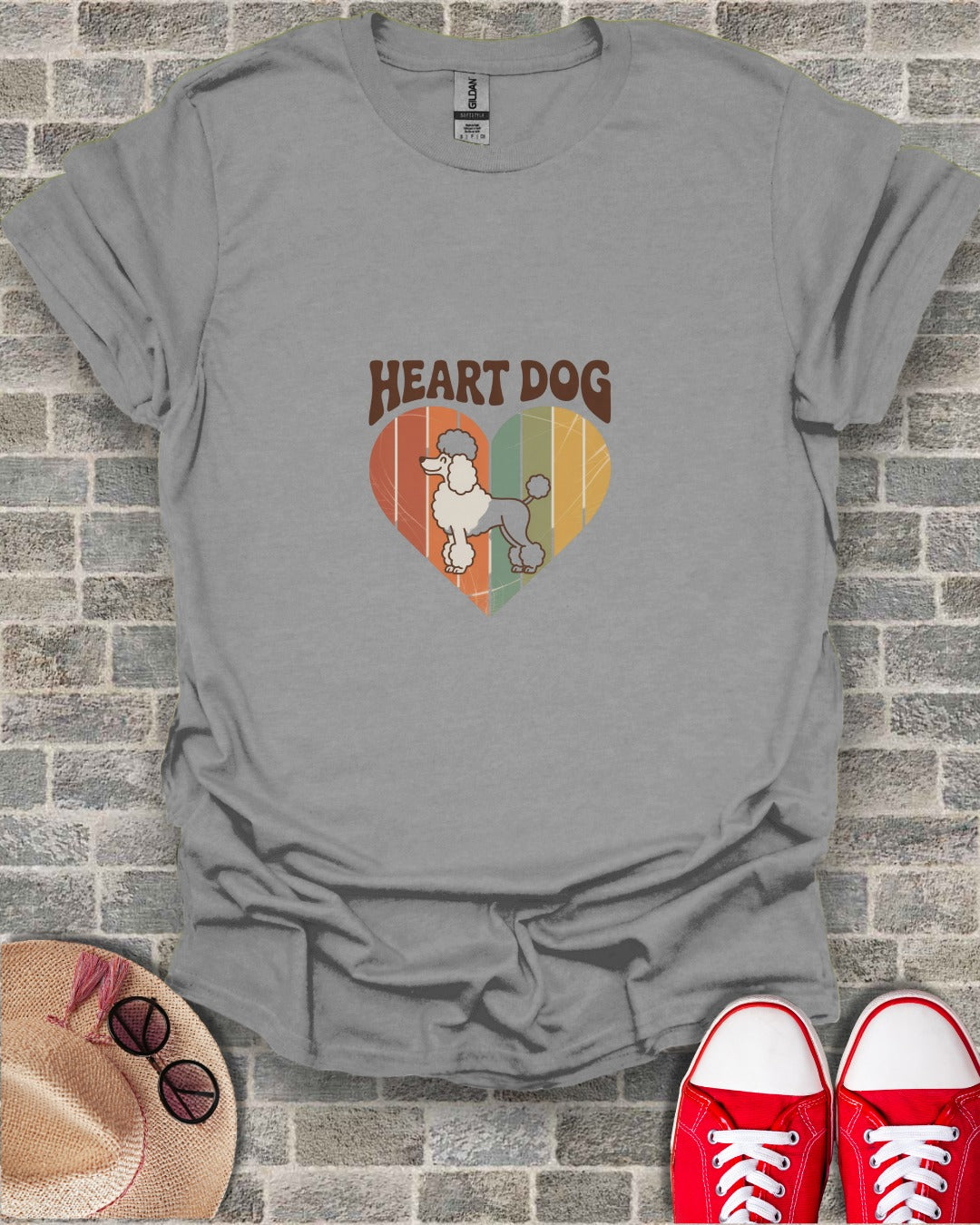 Heart Dog Graphic T-Shirt for Pet Lovers