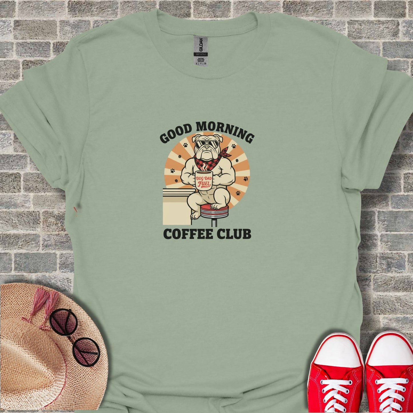 Good Morning Coffee Club Dog Graphic Tee
