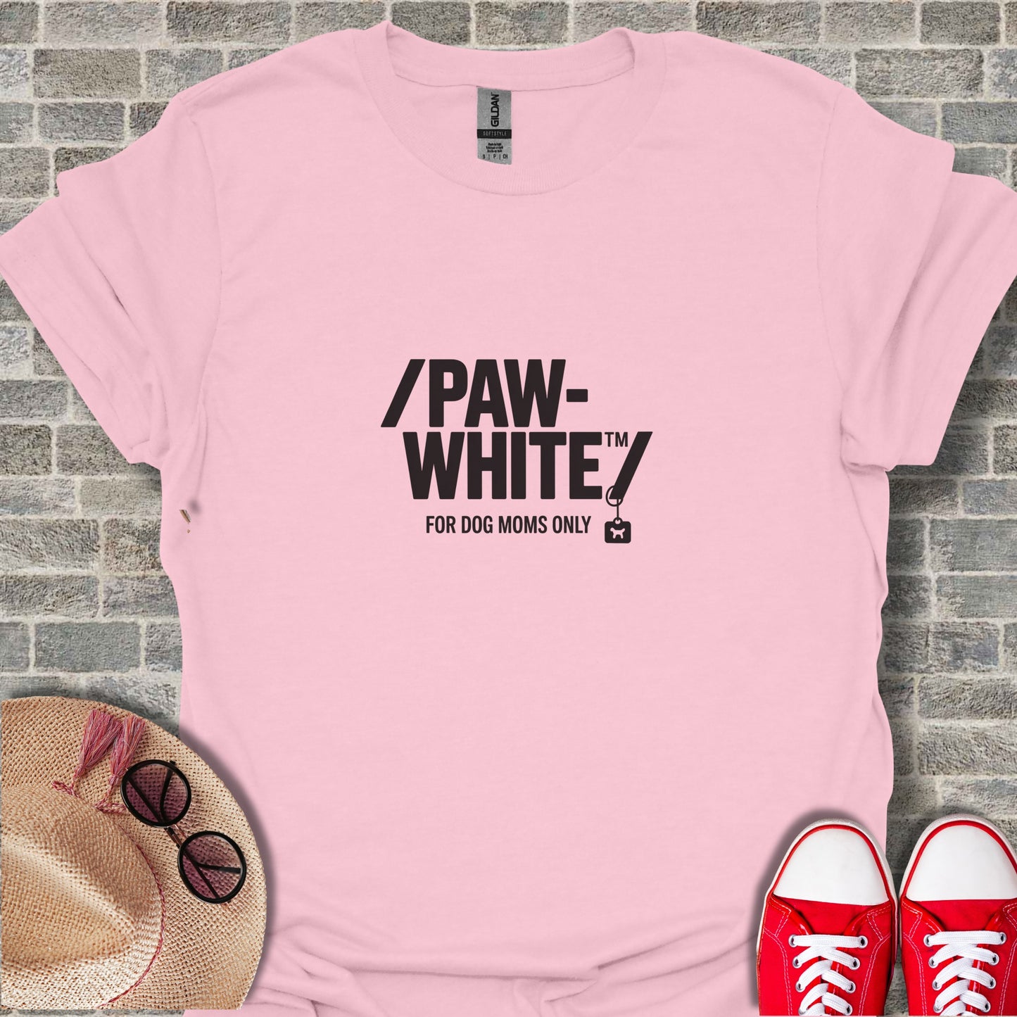 Paw-White for Dog Moms Only T-Shirt Casual Streetwear