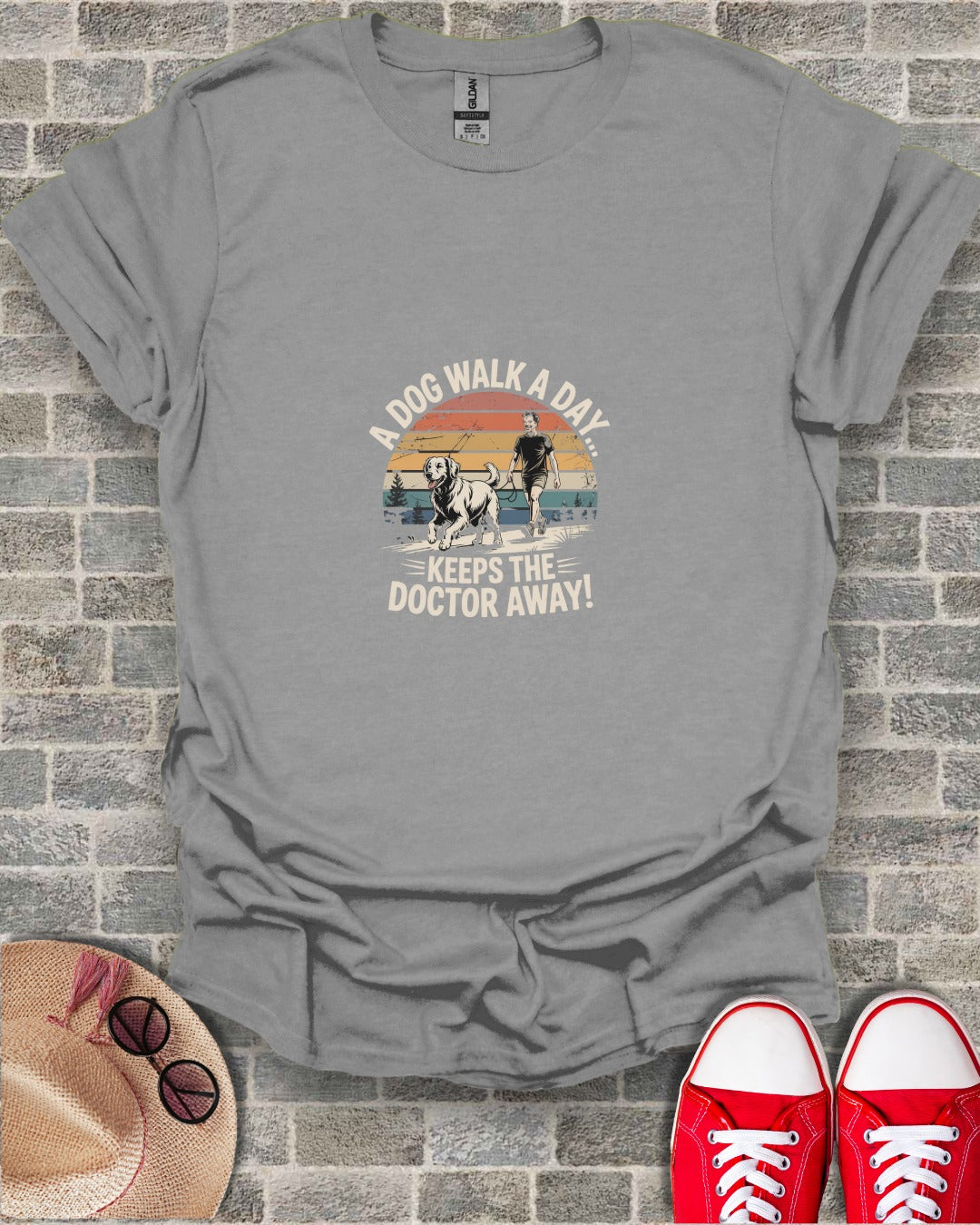 A Dog Walk A Day Keeps The Doctor Away T-Shirt