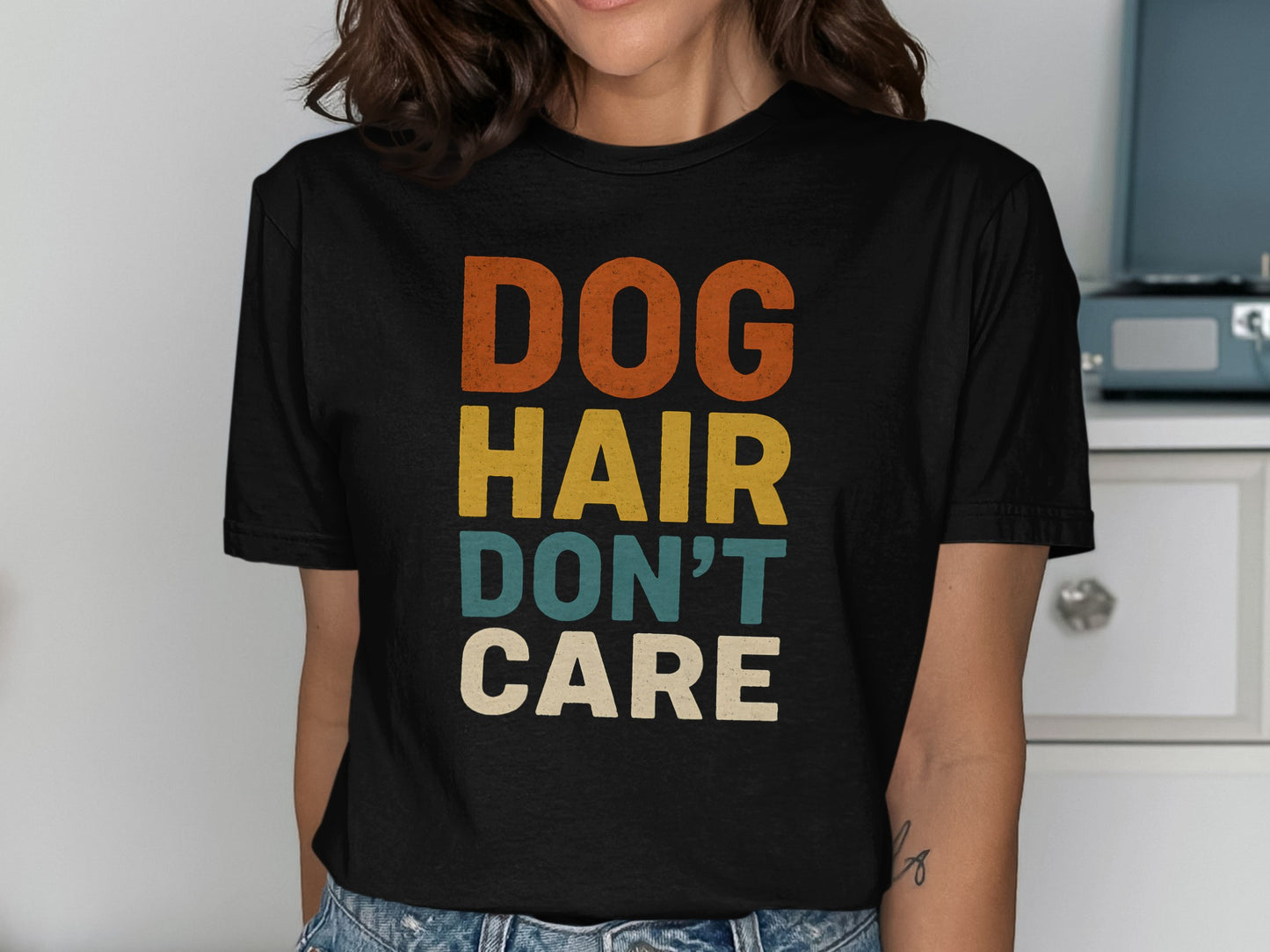 Dog Hair Don't Care Graphic T-shirt product