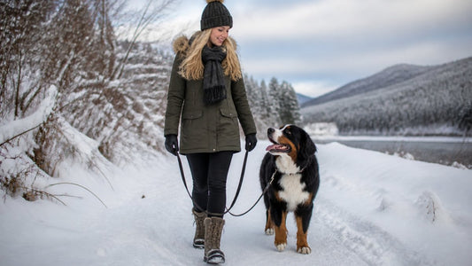 What to Wear for Long Walks With a Large Dog in Cold Weather