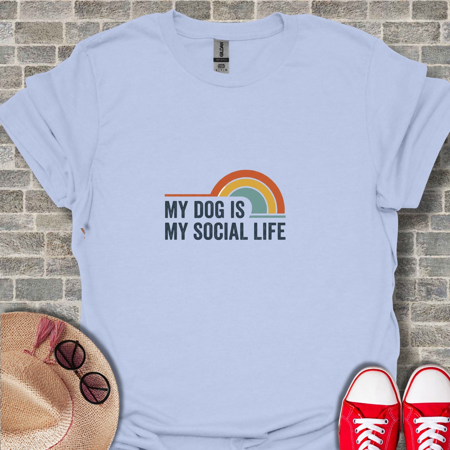 My Dog Is My Social Life T-Shirt