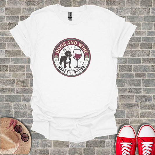 DOGS AND WINE MAKE LIFE BETTER French Bulldog product type
French Bulldog
Dog Lover
Wine Lover
Dogs And Wine
Life Better
Graphic Tee
Animal Print
Pet Parent
Puppy Love
Canine Design
Beverage Theme
Humorous Shirt
Unique Gift
Casual Top
Bulldog Art
Wine Glass
Dog Owners
Frenchie Fan
Cute Dog
Novelty Shirt