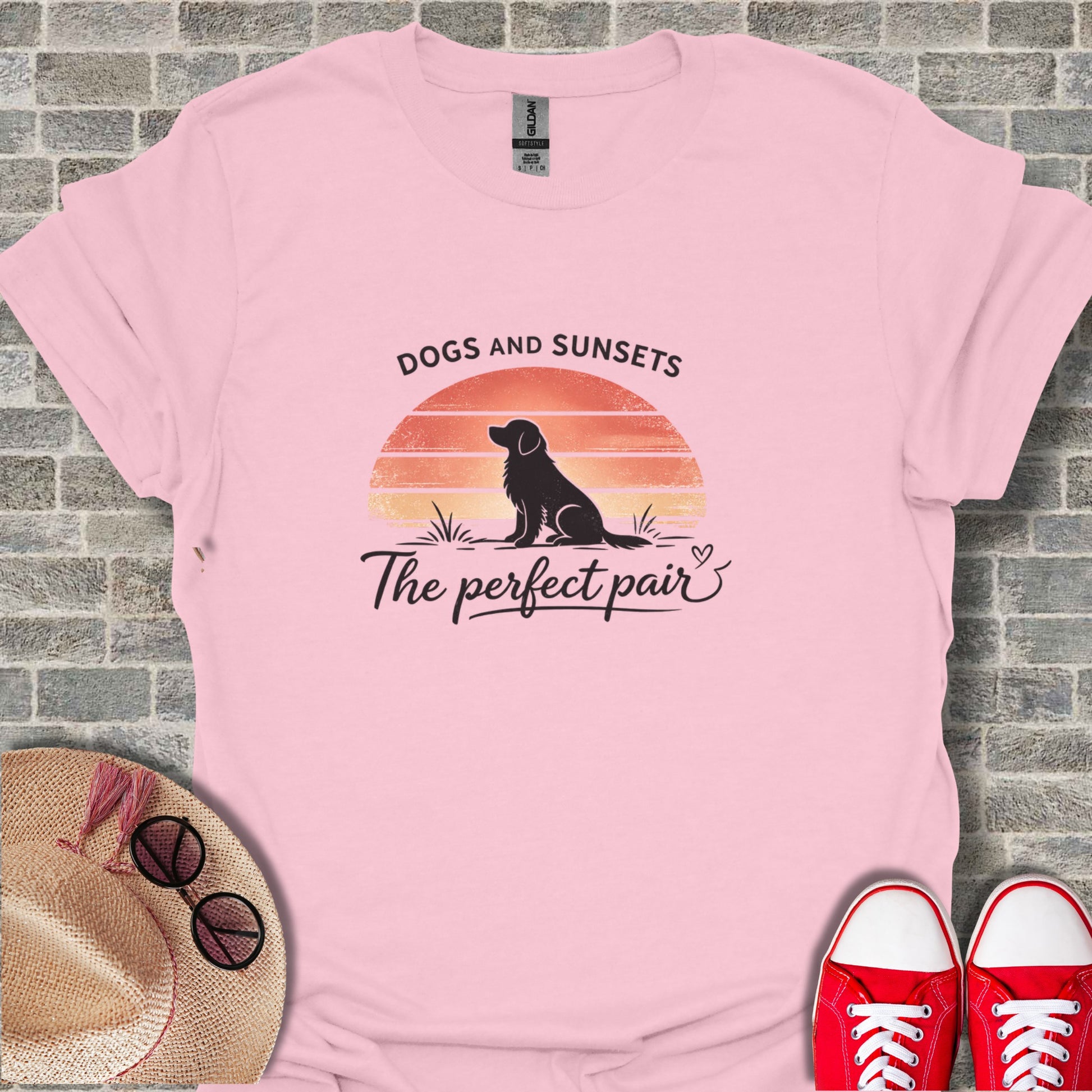 Dogs and Sunsets The Perfect Pair T-Shirt