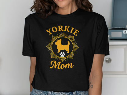 Yorkie Mom Graphic Tee for Dog Lovers