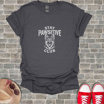 Stay Pawsitive Club Dog Face Graphic product type