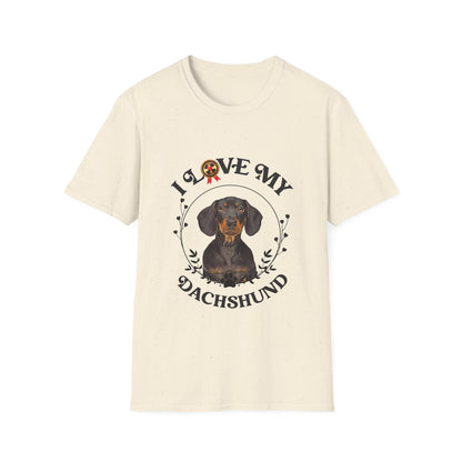 I Love My Dachshund Unisex Softstyle T-Shirt