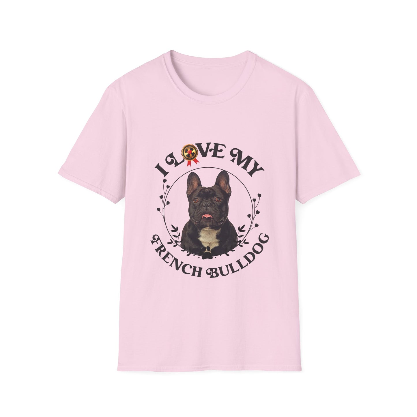 I Love My French Bulldog Unisex Softstyle T-Shirt