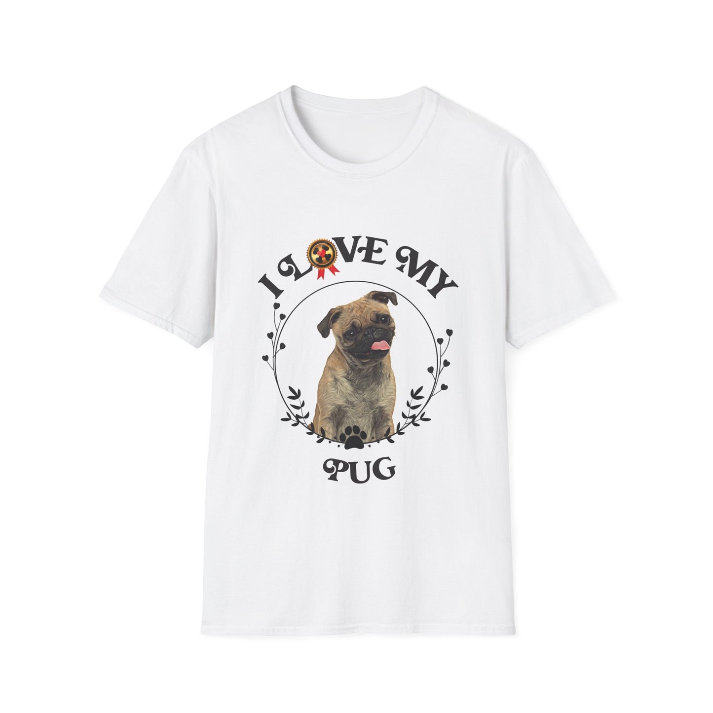 I Love My Pug Unisex Softstyle T-Shirt