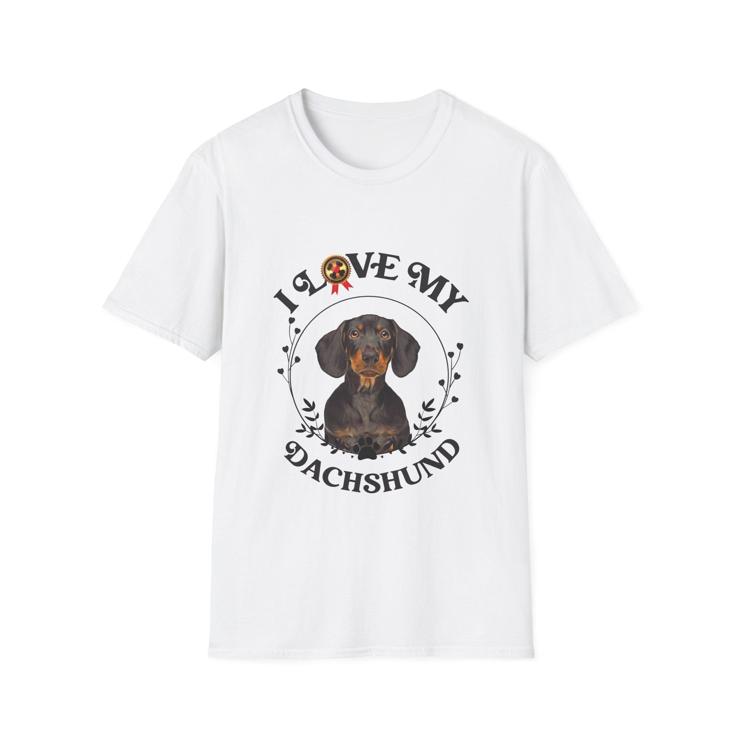 I Love My Dachshund Unisex Softstyle T-Shirt