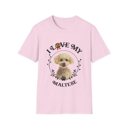 I Love My Maltese Unisex Softstyle T-Shirt