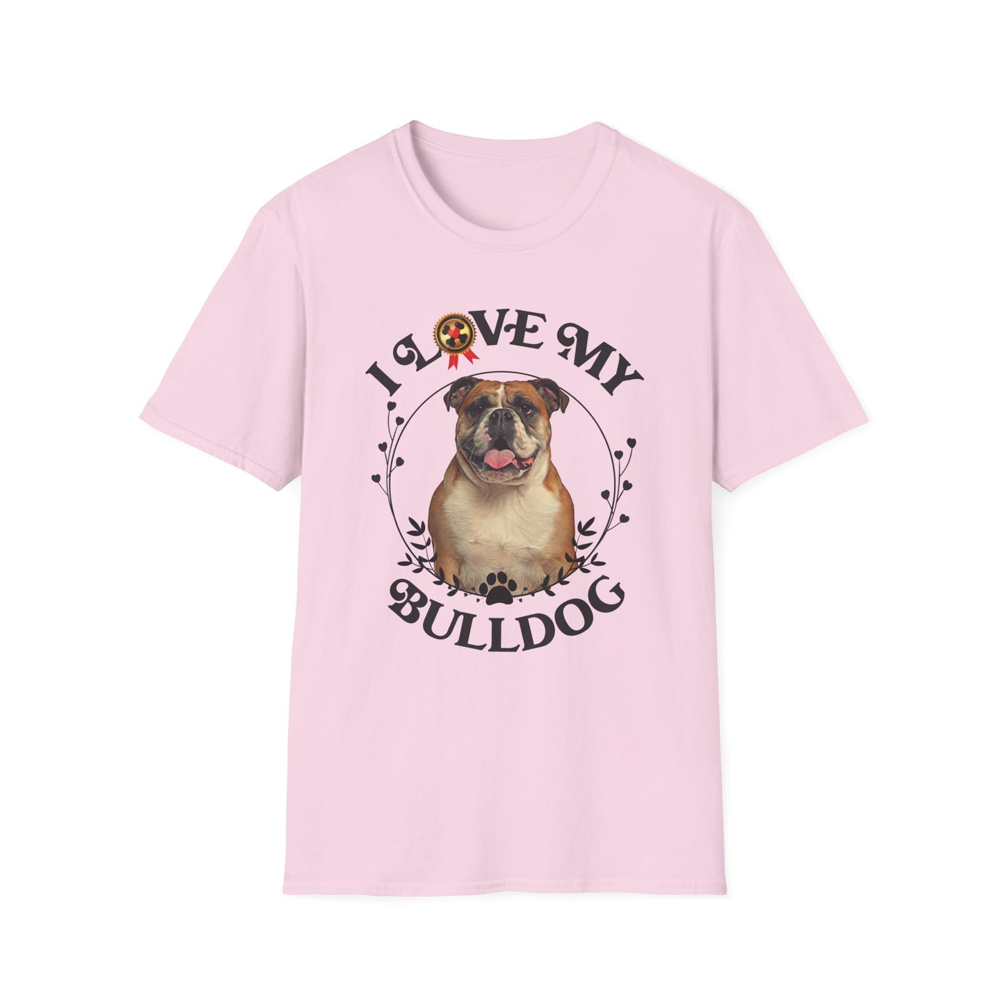 I Love My Bulldog Unisex Softstyle T-Shirt