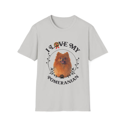 I Love My Pomeranian Unisex Softstyle T-Shirt