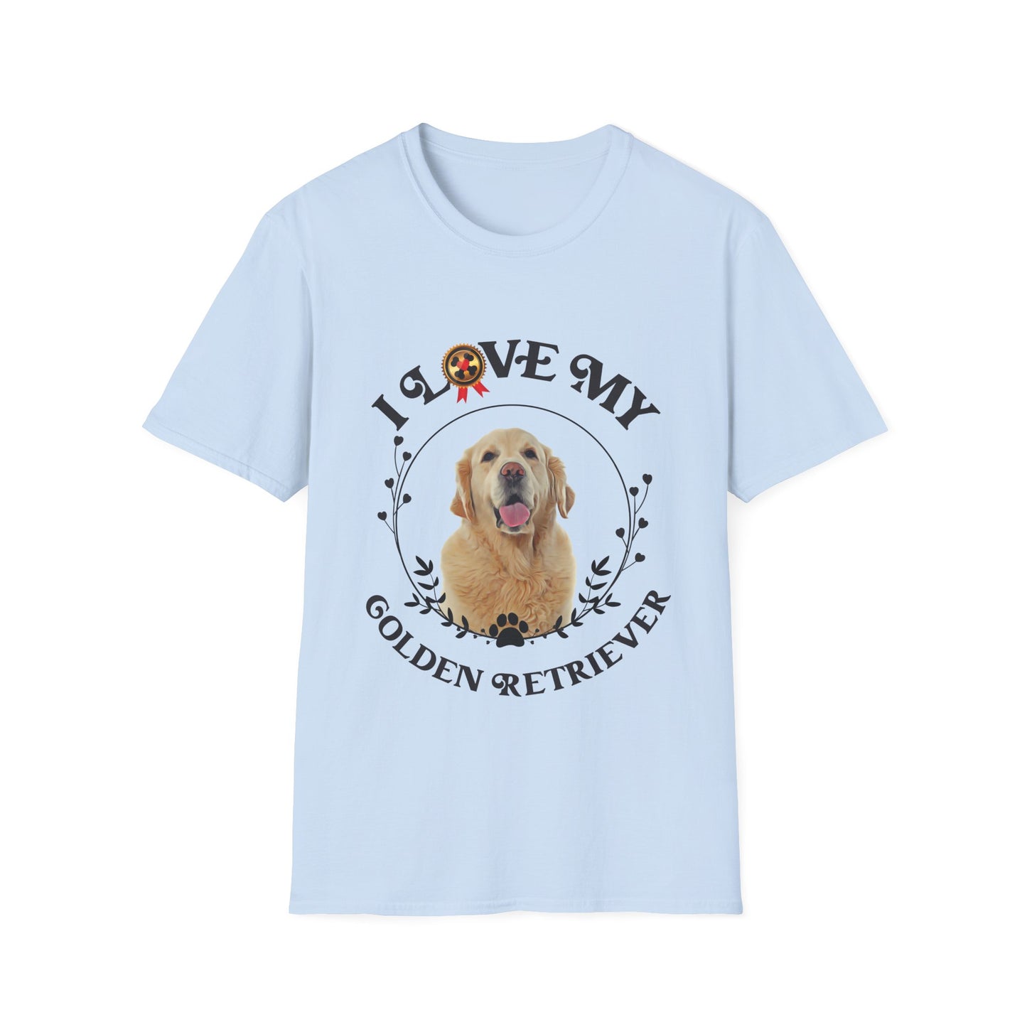 I Love My Golden Retriever Unisex Softstyle T-Shirt