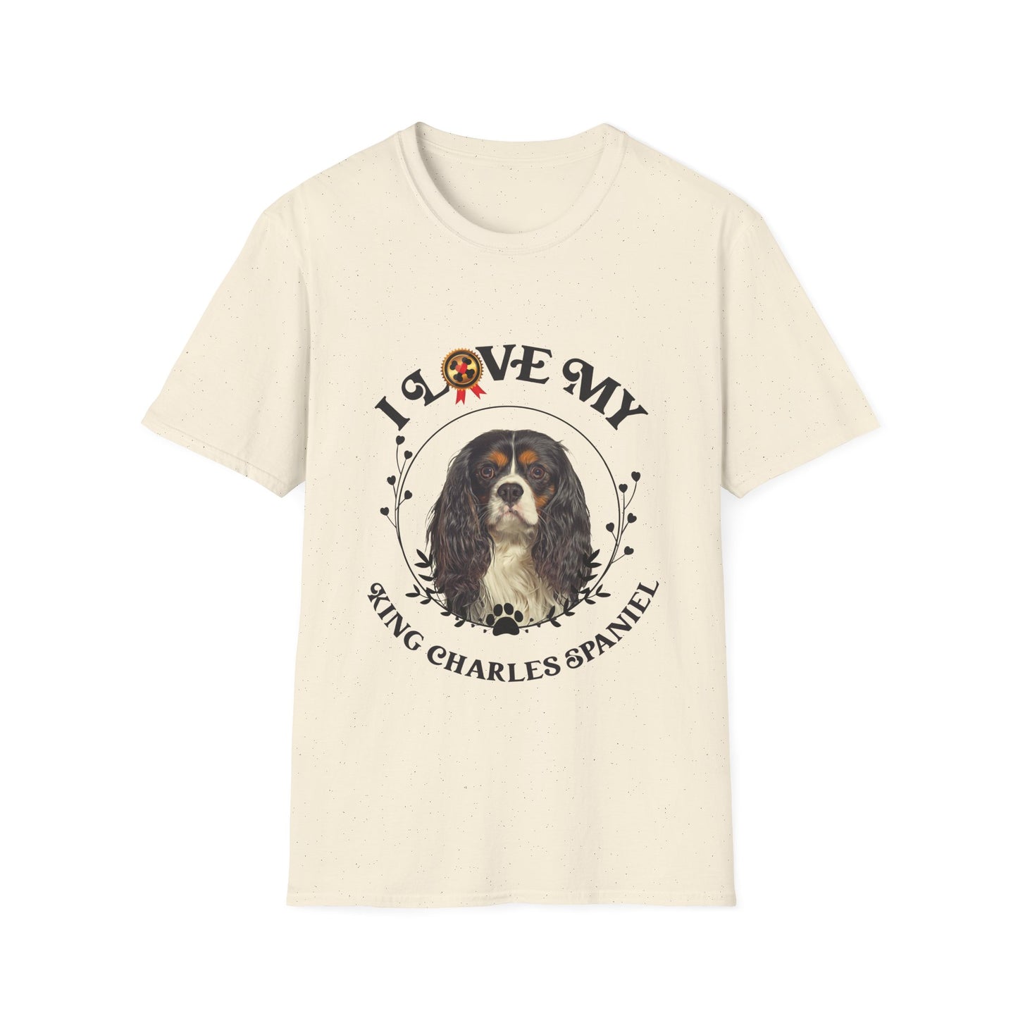 I Love My King Charles Spaniel Unisex Softstyle T-Shirt