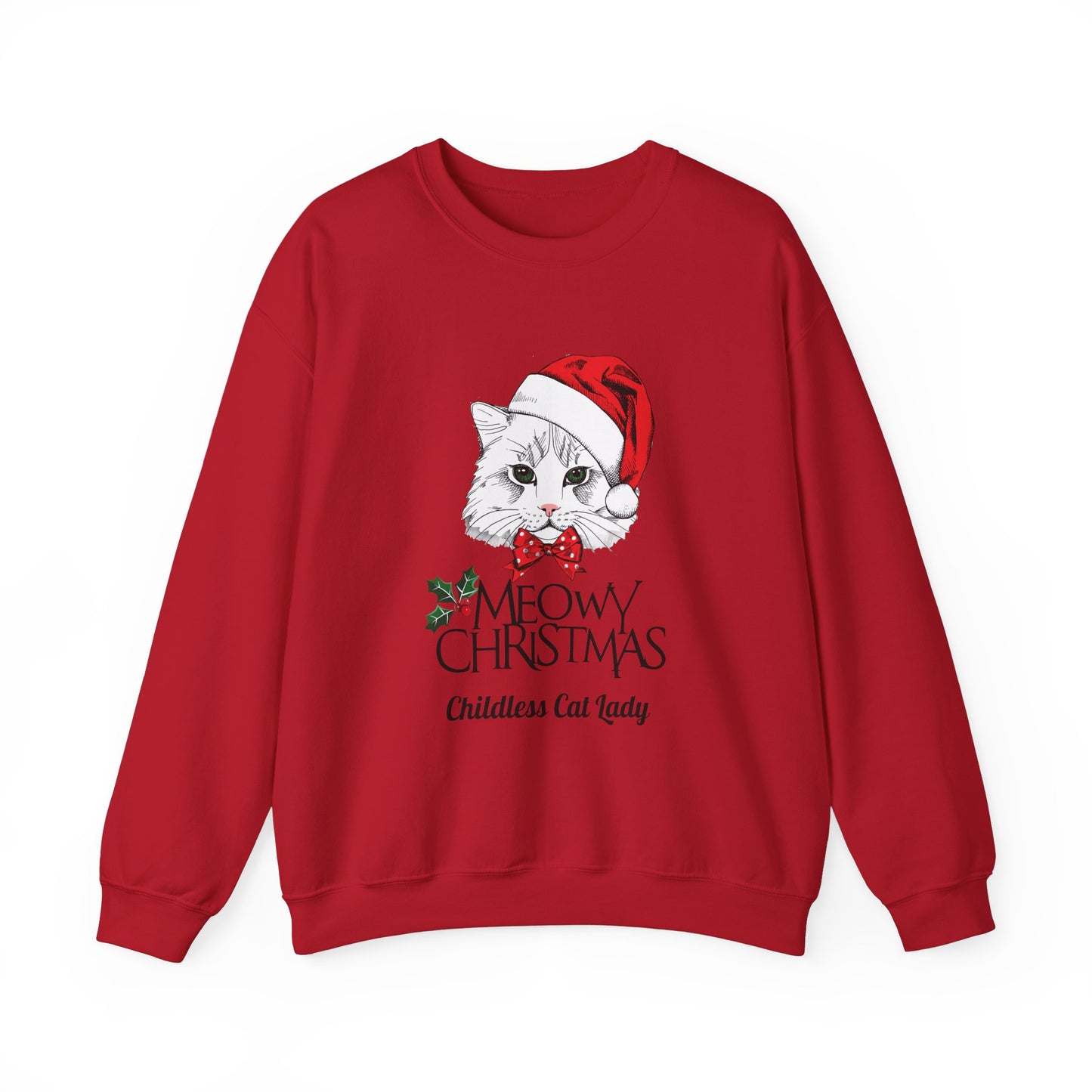 Christmas Meowy Unisex Heavy Blend™ Crewneck Sweatshirt